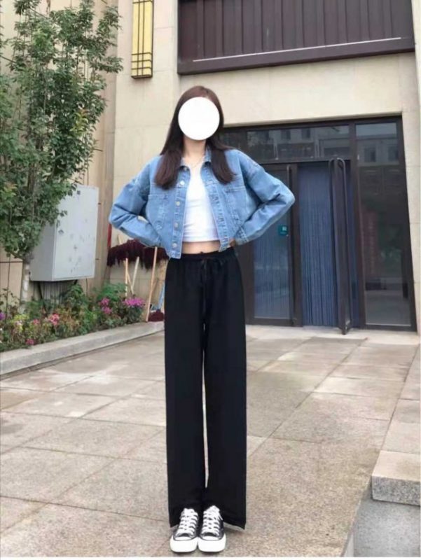 显瘦的裤子黑色阔腿裤？-6