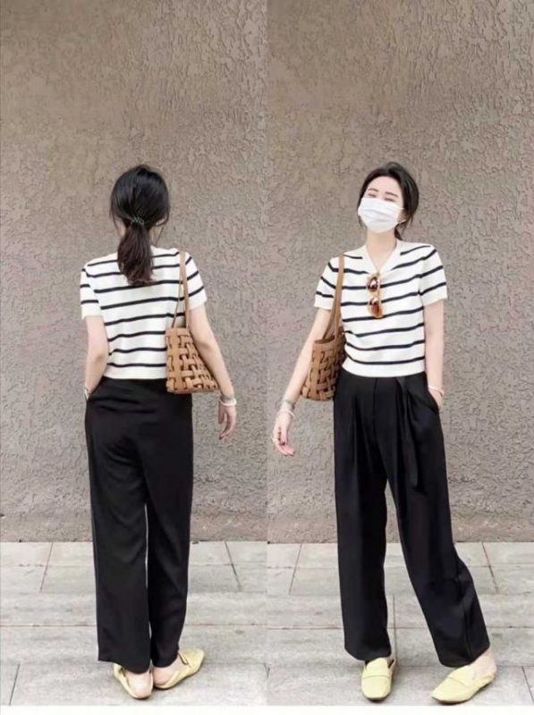 显瘦的裤子黑色阔腿裤？-7