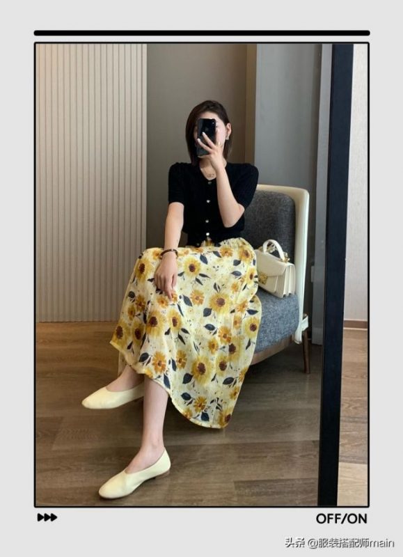 针织开衫可以配半身长裙吗?-19