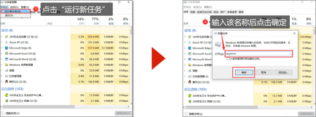 电脑屏幕上啥都没有了怎么办？电脑桌面图标都没了-1