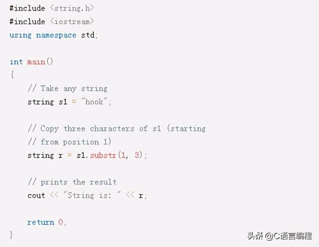 C++中的substr函数，具体使用方法-资料巴巴网