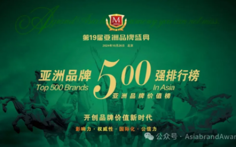 星巴达控股集团荣登“2024亚洲品牌500强”
